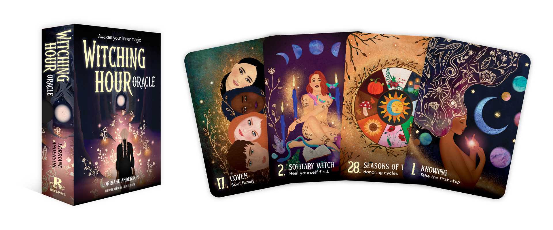 Simon & Schuster - Wholesale Tarot Cards - Witching Hour Oracle by Lorriane Anderson3