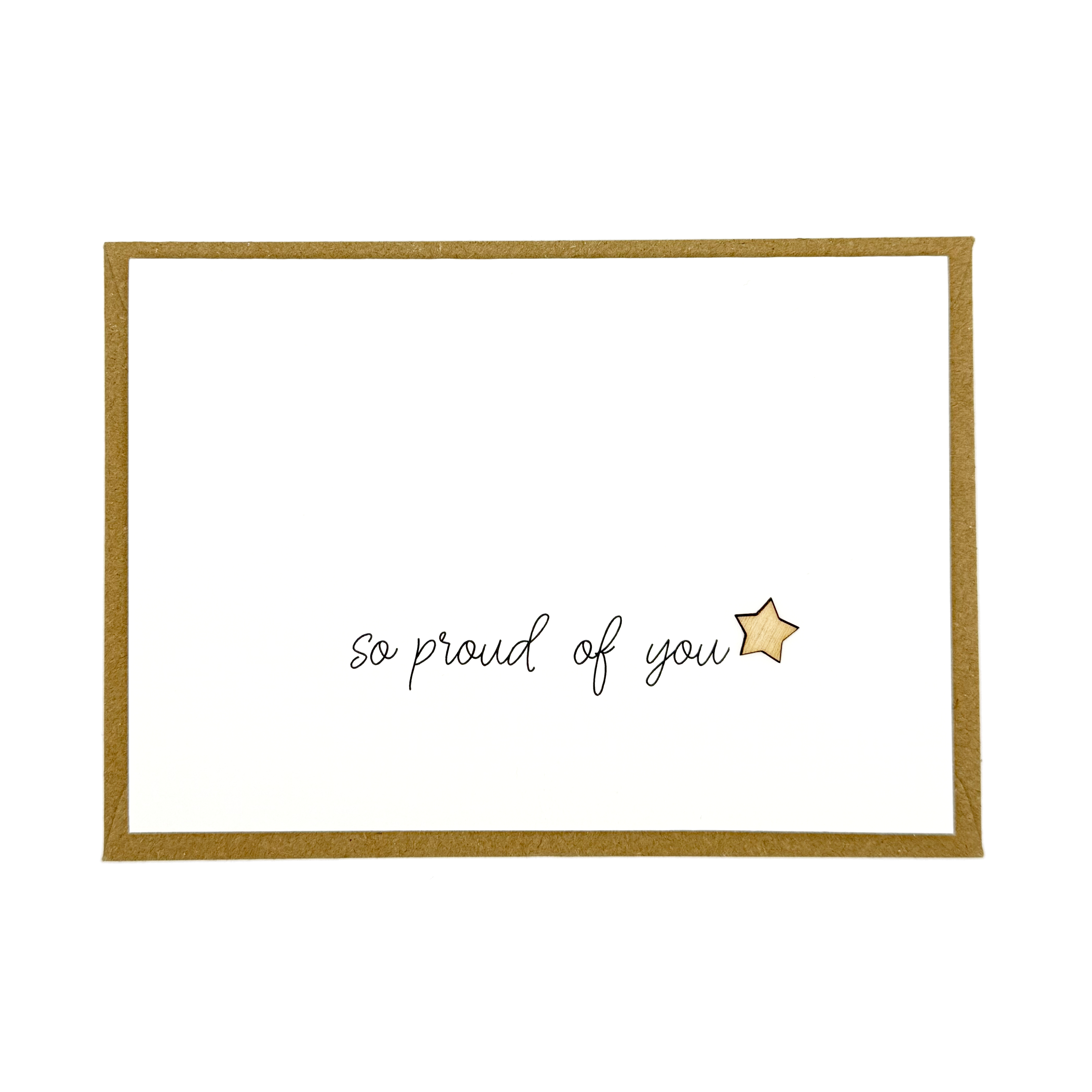 Altered Chic – wholesale Gratulationskort – Så stolt över dig trä Star Card1