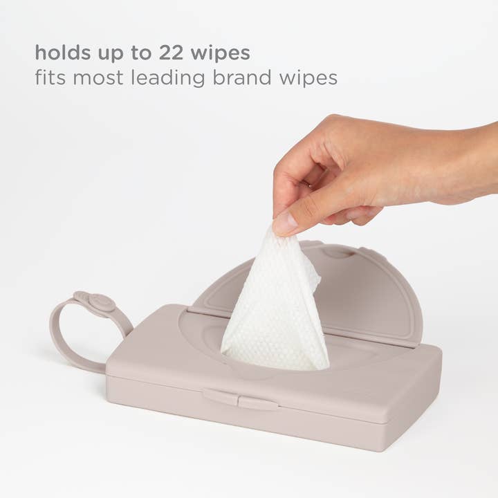 Ubbi - Wholesale Face & Body Wipes - Baby - Taupe On-the-Go Wipes Dispenser4