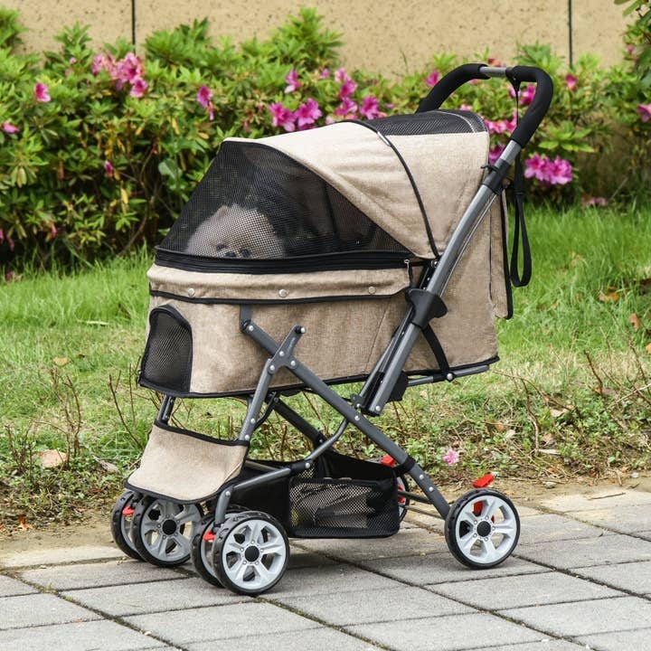 Furr-Baby Gifts - Wholesale Pet Carrier - Cat/Dog - Pet Foldable Travel Carriage Stroller with Reversible Handle21