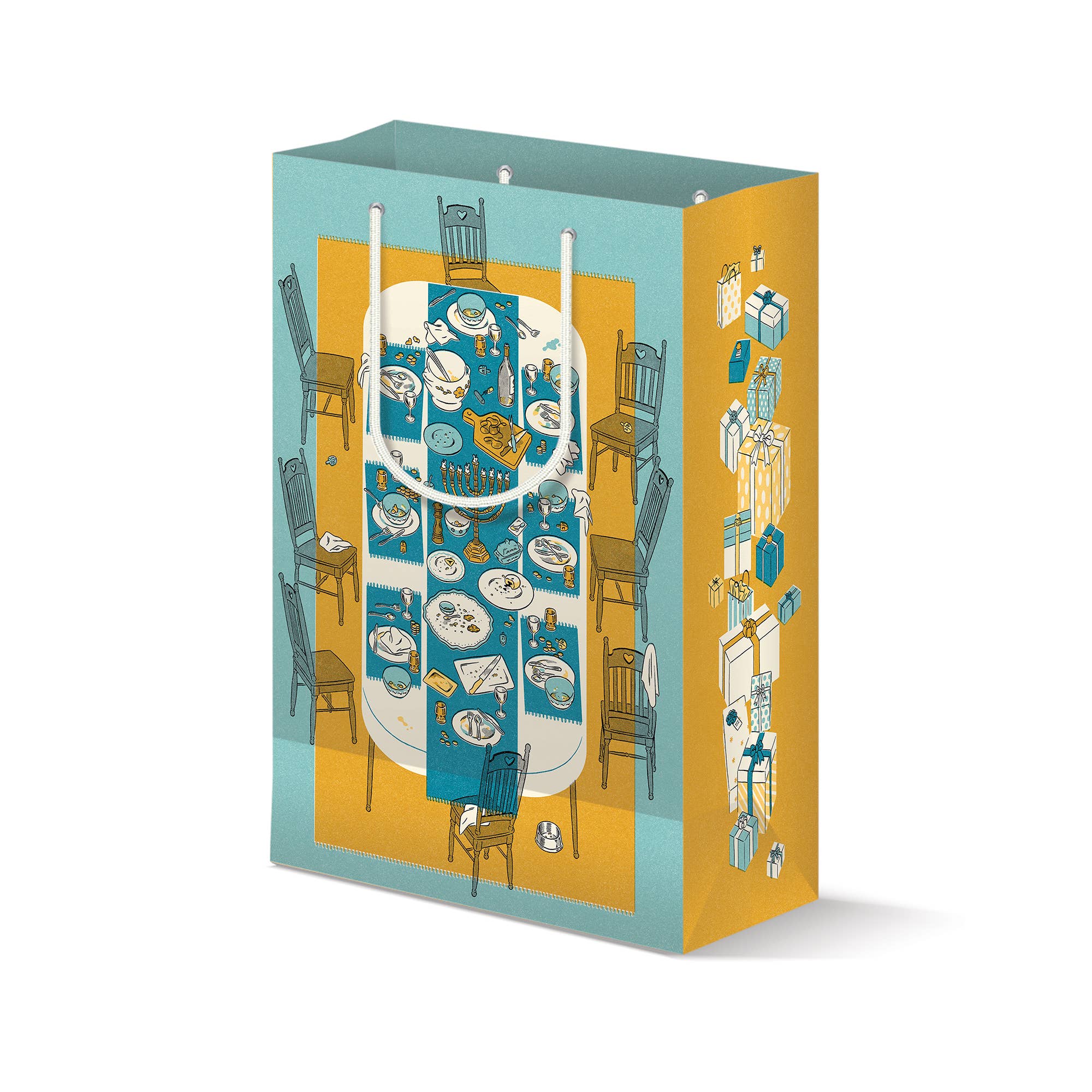 Wallflower Paper & Party - Wholesale Gift Bag - Hanukkah Feast Gift Bag 1