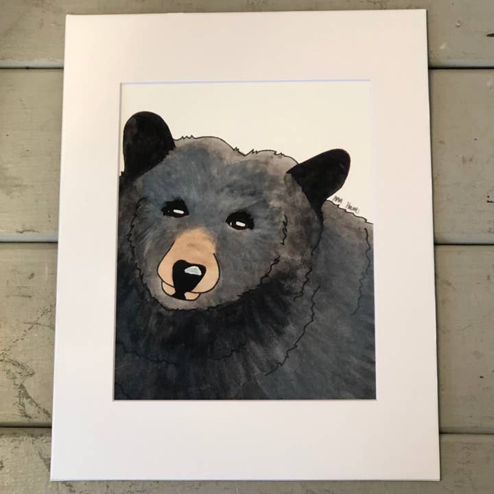 Print ~ Bear 8x10 (Matted to 11x14) for wholesale by The Hare and The Hart