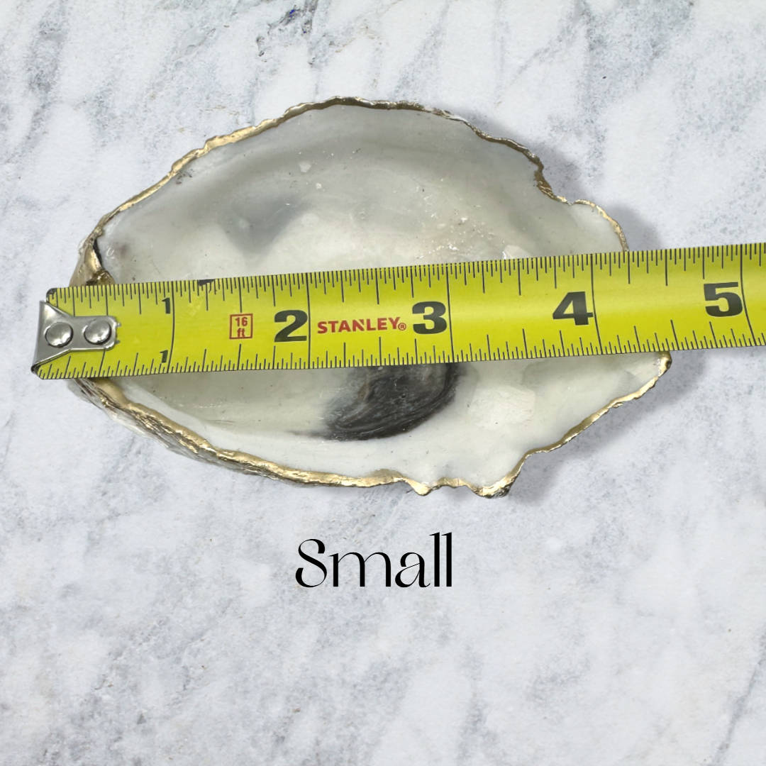 Shell Yeah By Jaks LLC - Wholesale Jewellery dish - Golden Coast Oyster Shell Jewelry Tray – Gold Rim0