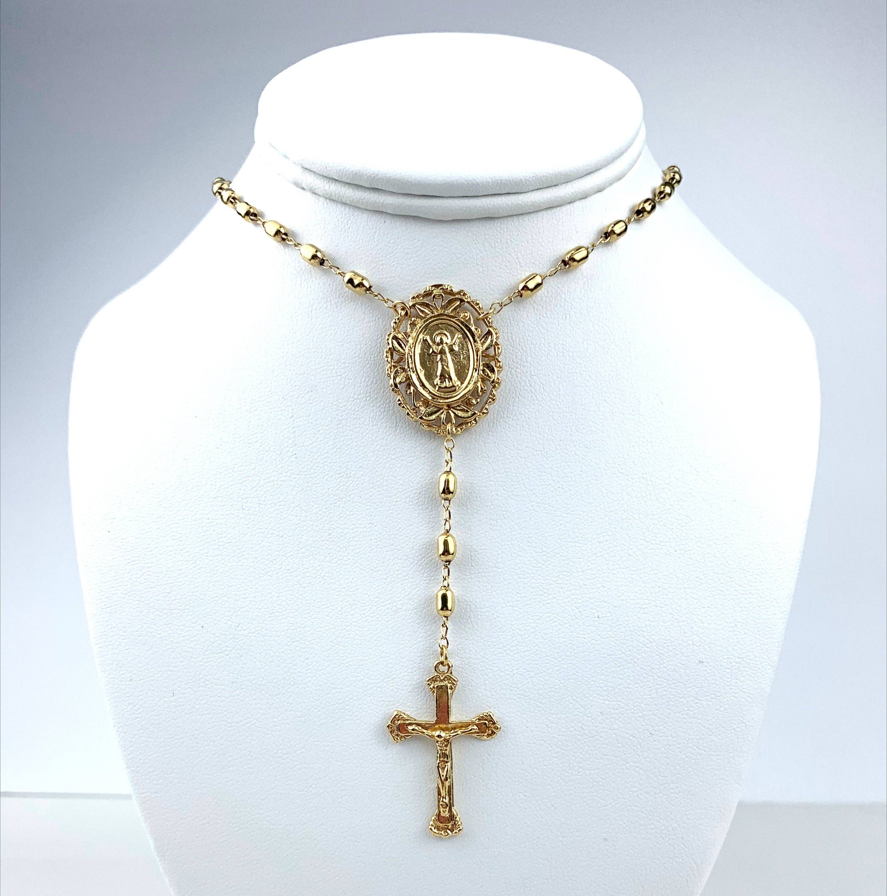 Luxus Accessories - Wholesale Prayer Beads Necklace - 18k Gold Filled Beaded Divine Child Rosary1