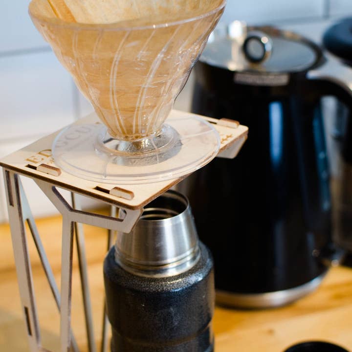 Birch and tides – wholesale Coffee machine – Tall V60 Drip coffee wooden stand2