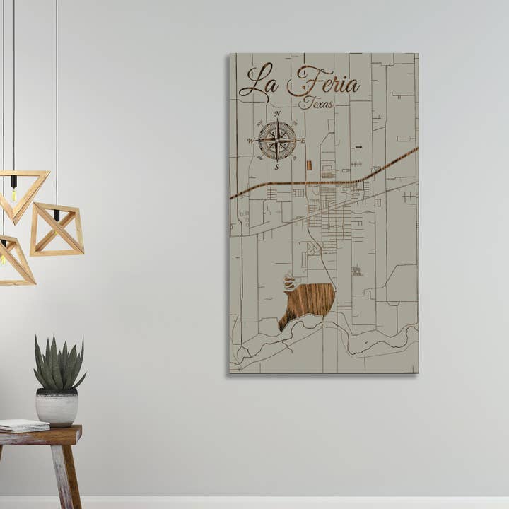 Texas: Mappa stradale La Feria per la vendita all'ingrosso da parte di Fire & Pine