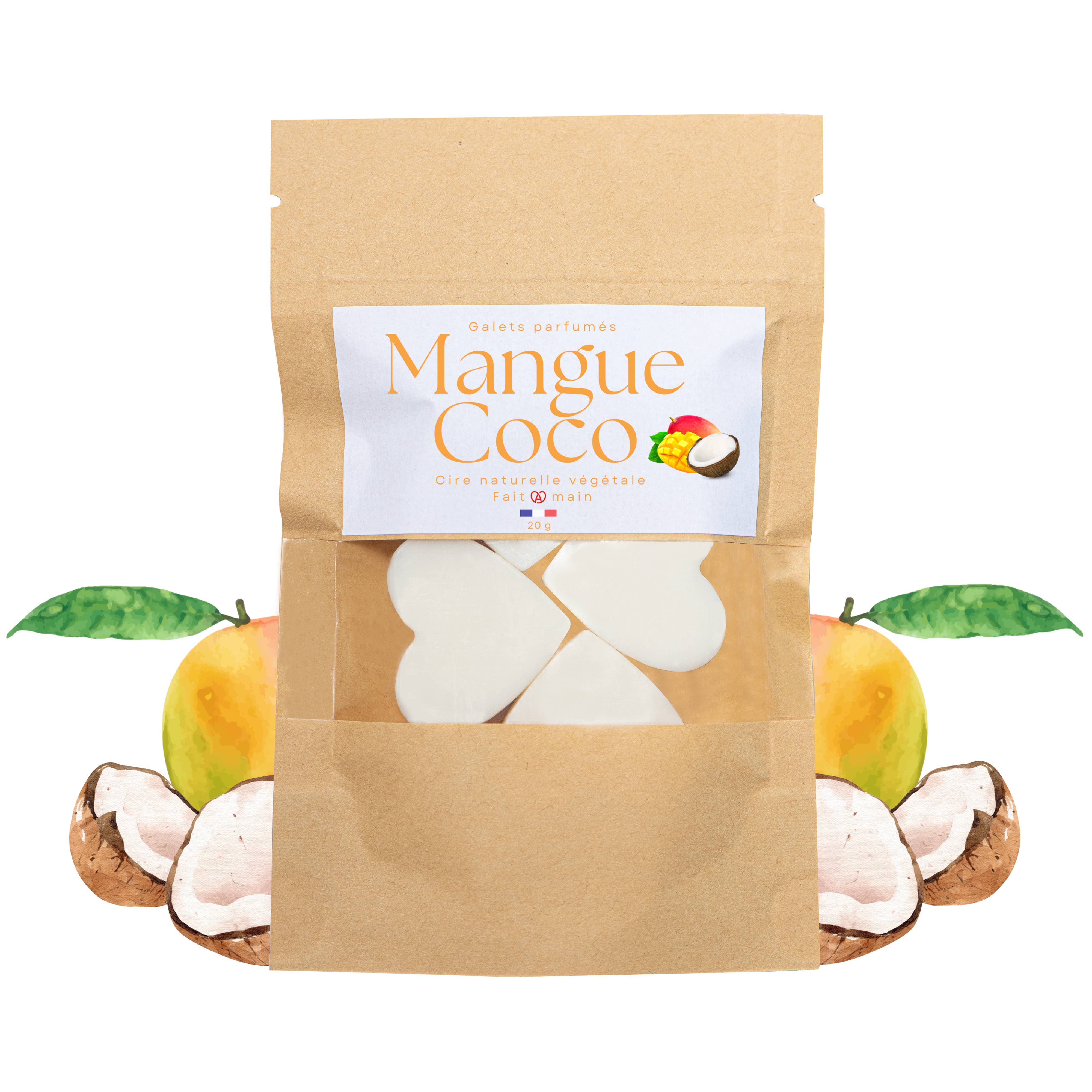 REMOVED BRAND - Wholesale Wax Melt - Mango Coconut Scented Melts - 20g sachet0