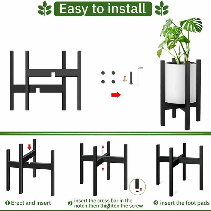 Above Edge - Wholesale Plant Pot Stand - 10 Inch Metal Plant Stand