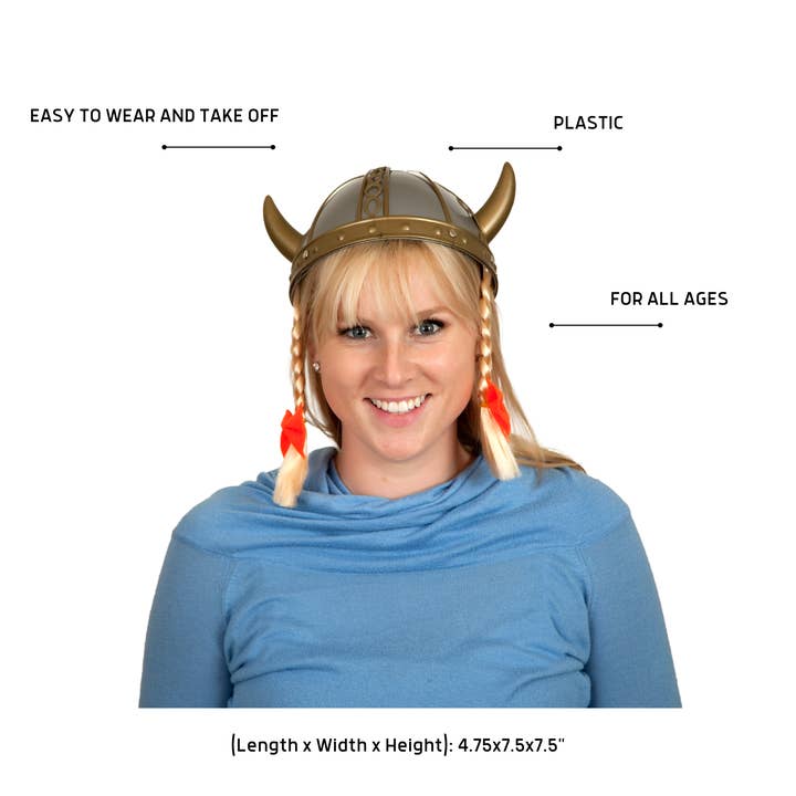 European Heritage Gifts - Wholesale Costume - Women's - Plastic Female Hat: Viking Oktoberfest