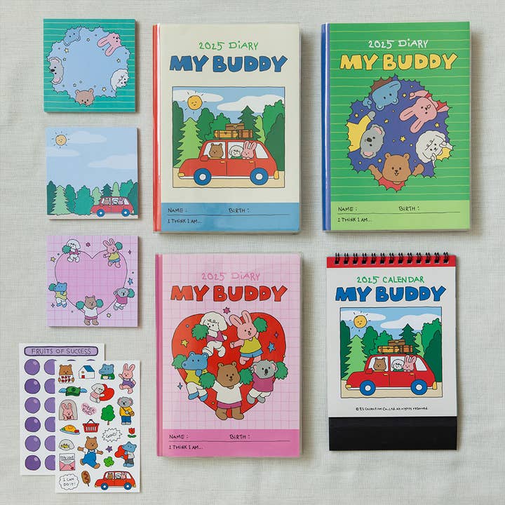 K_Wonderland - Wholesale Journal/Diary - Dailylike 2025 My Buddy Daily Journal, Diary -14Month