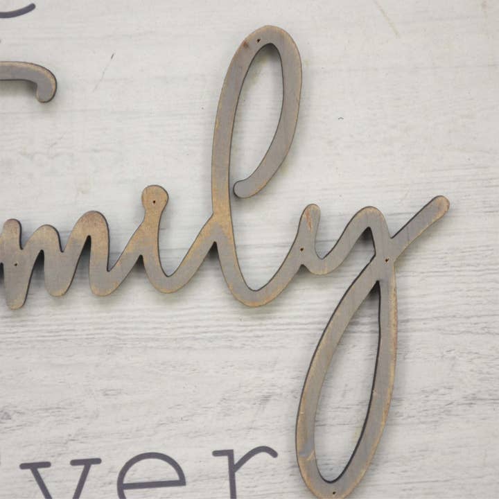 Paris Loft Inc - Wholesale Sign - PARISLOFT Wood Wall Sign with Sayings-Best Family Ever