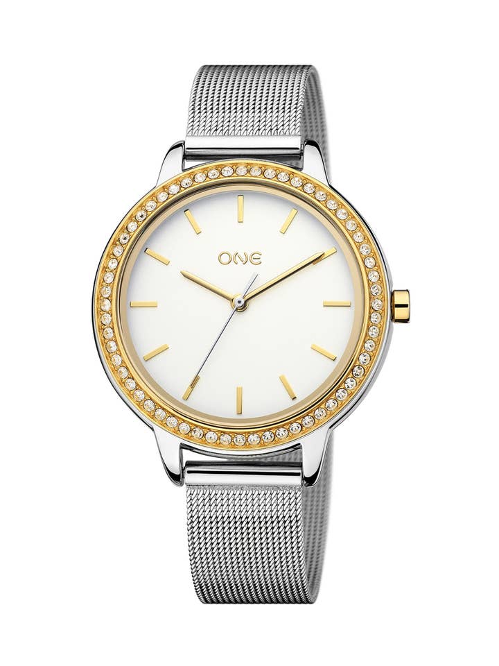 EN Twin Spark Guld & Silver Klocka för wholesale av ONE Watch Company