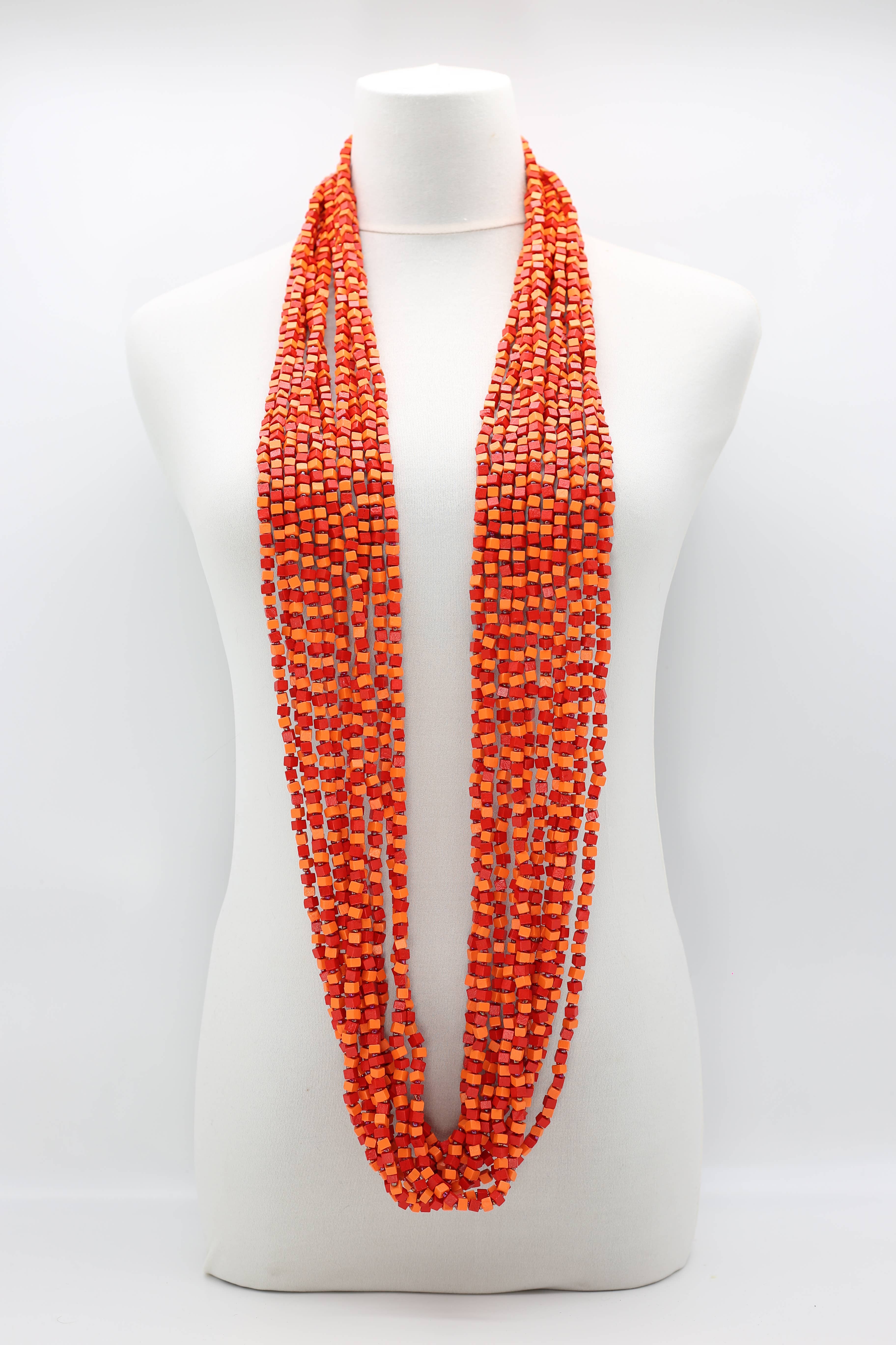 Jianhui London – Engroshandel Perlehalskæde – Den næste Pashmina halskæde Træperler - Mosaic Art86