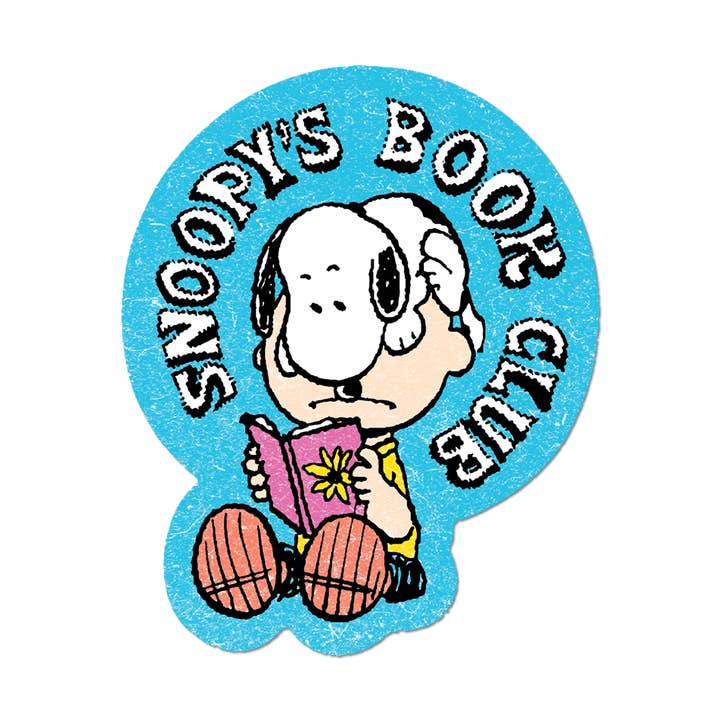 Club de lecture de Snoopy - Autocollant découpé pour la vente par Apply Stickers