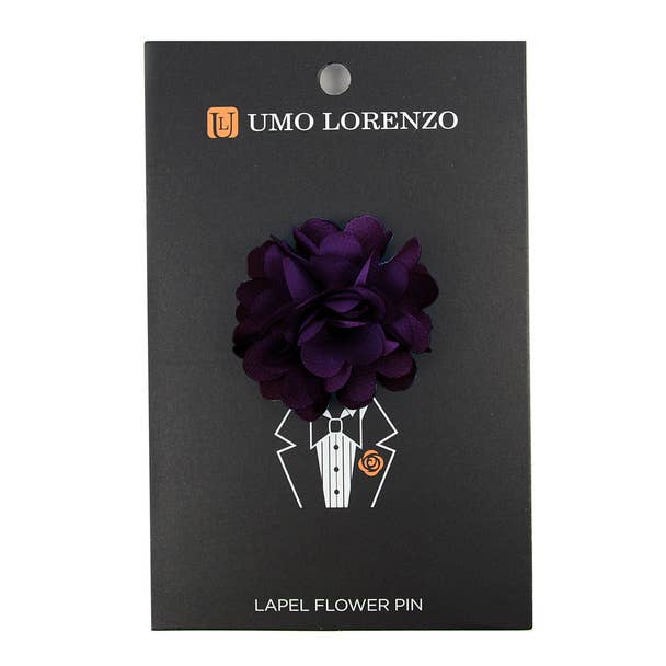 Selini New York - Wholesale Lapel Pin/Button - Solid Mini Bouquet Clutch Back Flower Lapel Pins16
