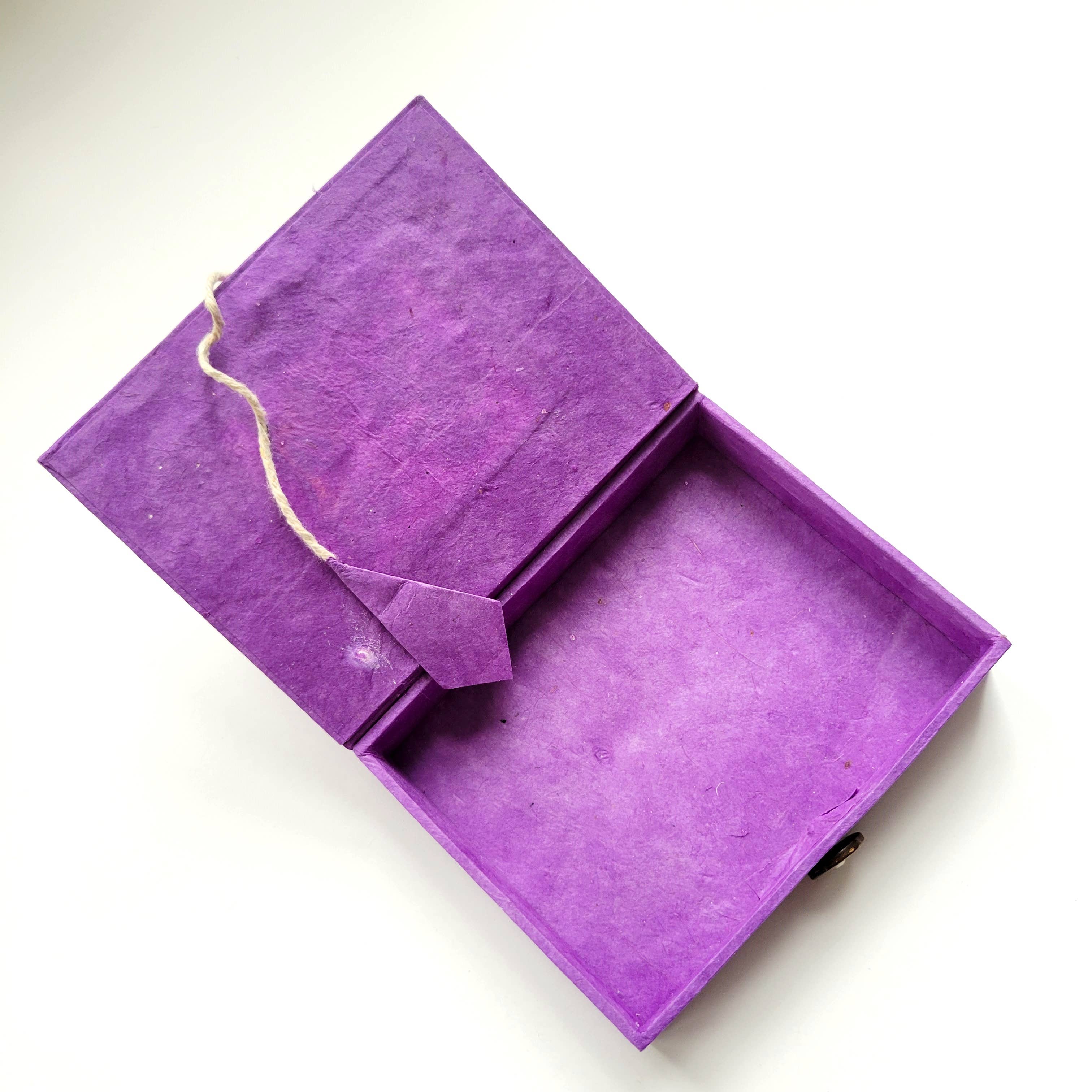 Eclectic Woodchuck - Wholesale Decorative Box - Goldfinch on a Branch Batik Mini Paper Mache Box3