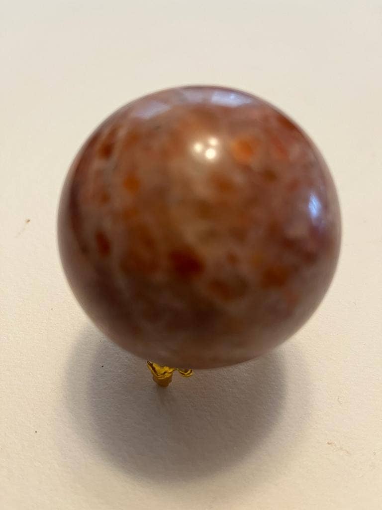 jiomind – Engroshandel Spirituelle sten og krystaller – Sunstone Crystal Sphere | Naturlig håndpoleret Sunstone5