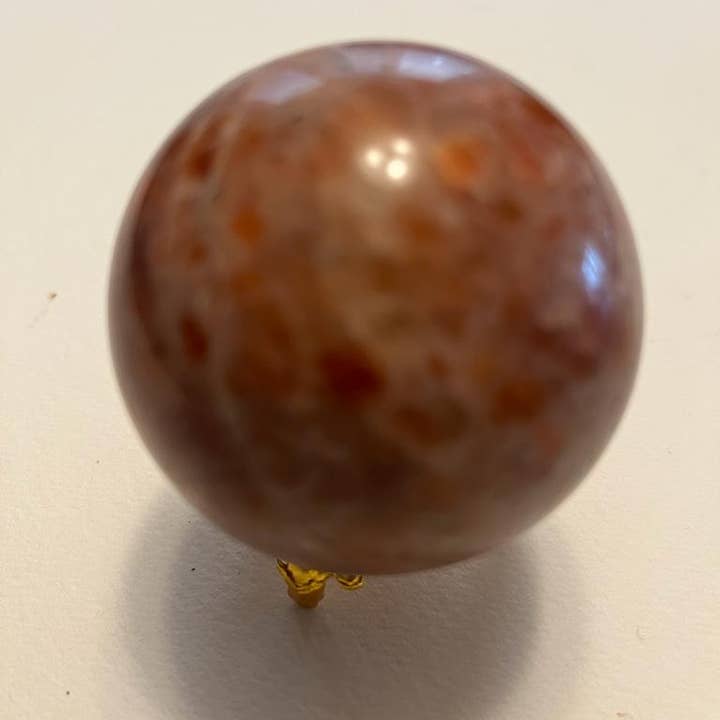 jiomind – Engroshandel Spirituelle sten og krystaller – Sunstone Crystal Sphere | Naturlig håndpoleret Sunstone5
