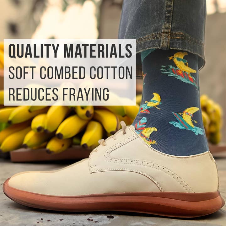 Imagery Socks – wholesale Socks – Men's – Men's Surfing Banana Socks