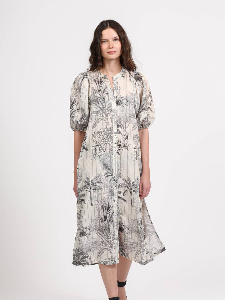 Tunic Tropique Ecru for wholesale by Las Sureñas