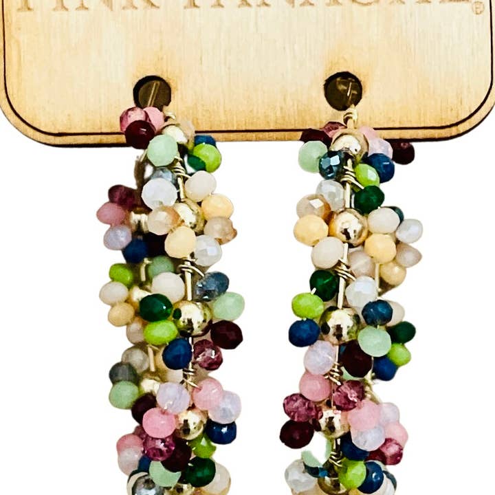 Pink Panache Brands - Wholesale Hoop Earrings - Bead wrapped hoop earring - LC