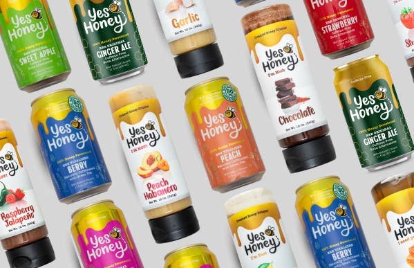 Yes Honey - Wholesale Soda/Carbonated Drink - Yes Honey - 100% Honey Sweetened Soda - Peach Vitality8