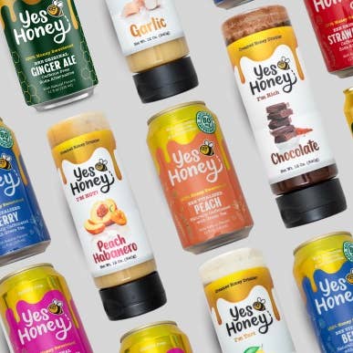Yes Honey - Wholesale Soda/Carbonated Drink - Yes Honey - 100% Honey Sweetened Soda - Peach Vitality8