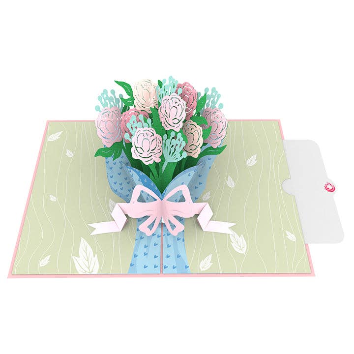 Unipop Cards, LLC - Wholesale Everyday Greeting Card - Bouquet of Peony Pop Up Card – Mothers day pop up card5