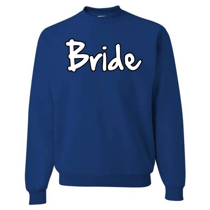 Bride Bridal Team Unisex-Sweatshirt mit Rundhalsausschnitt für Erwachsene für den Großhandel von Coastal