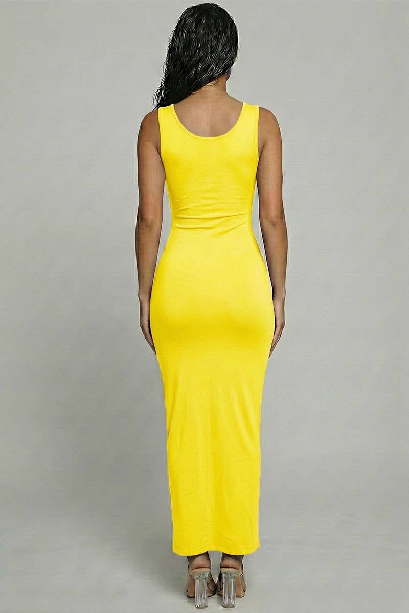 CAPELLA APPAREL – wholesale Klänning - Dam – Ärmlös maxiklänning i basstil27