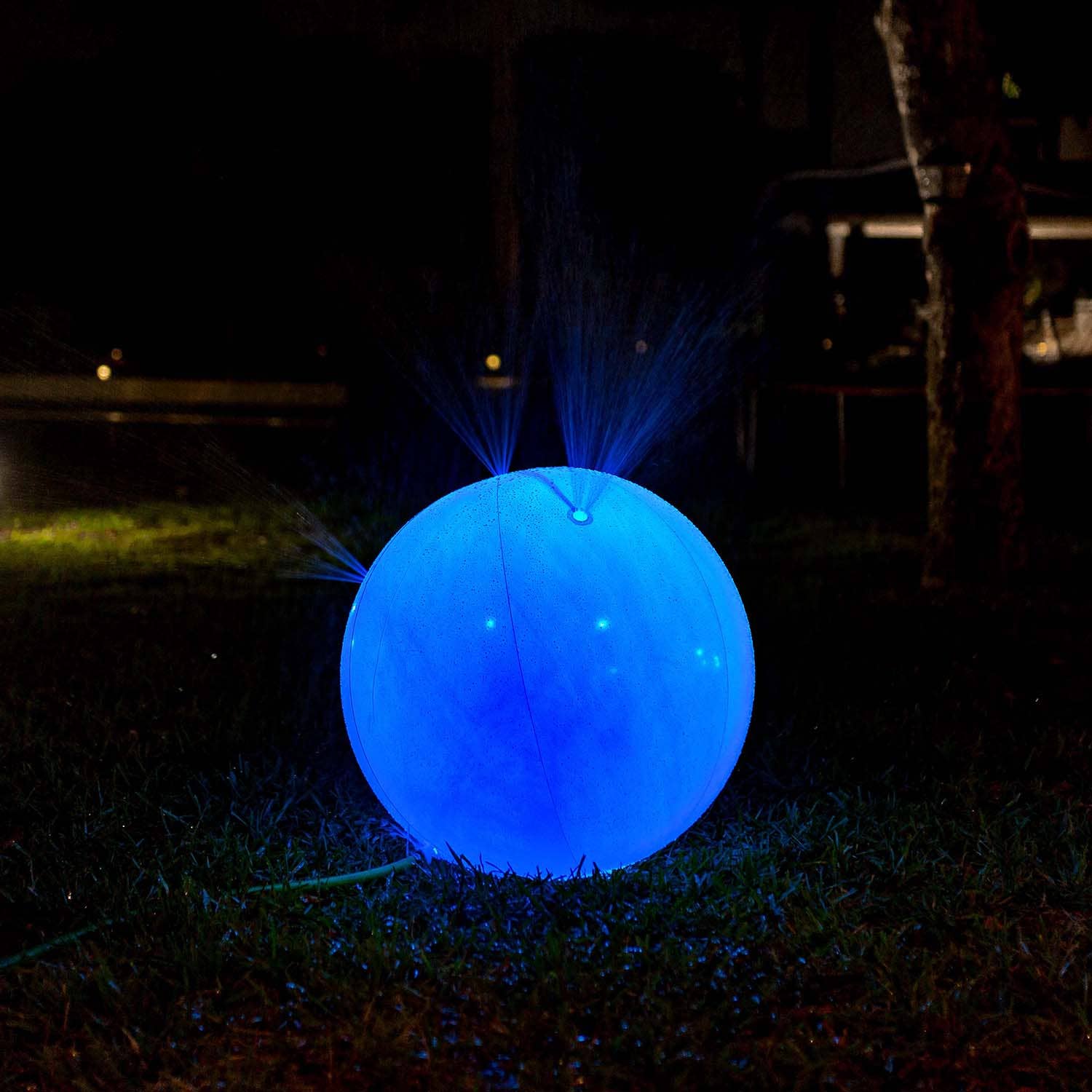 PoolCandy - Wholesale Sprinkler - Beach Ball Sprinkler Illuminated LED Color Changing