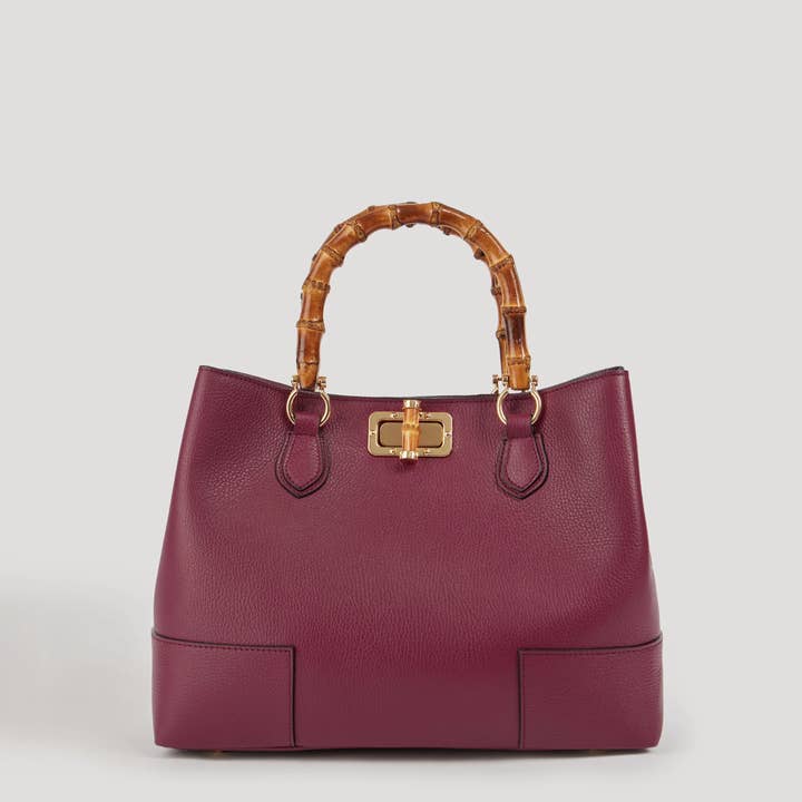 Voemièn - Wholesale Top Handle Bag - Women's - Bamboo Babe Bag in Beige Dollar Leather10