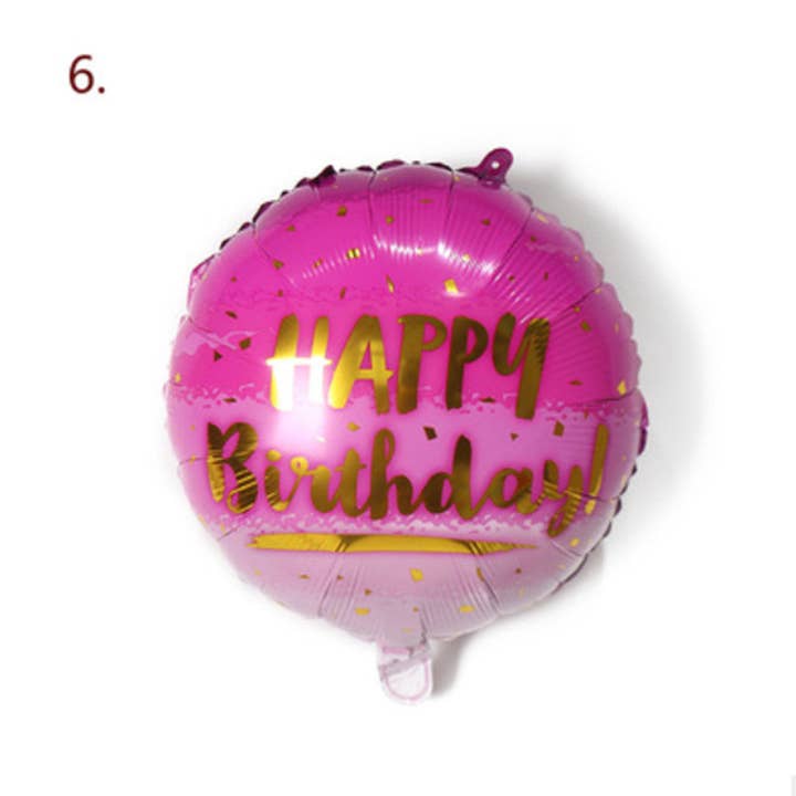 My Wholesale Warehouse – Großhandel Luftballons – Generise Große 45,7 cm große Helium- und selbstaufblasende Partyballons „Happy Birthday“ mit Schnur und Strohhalm