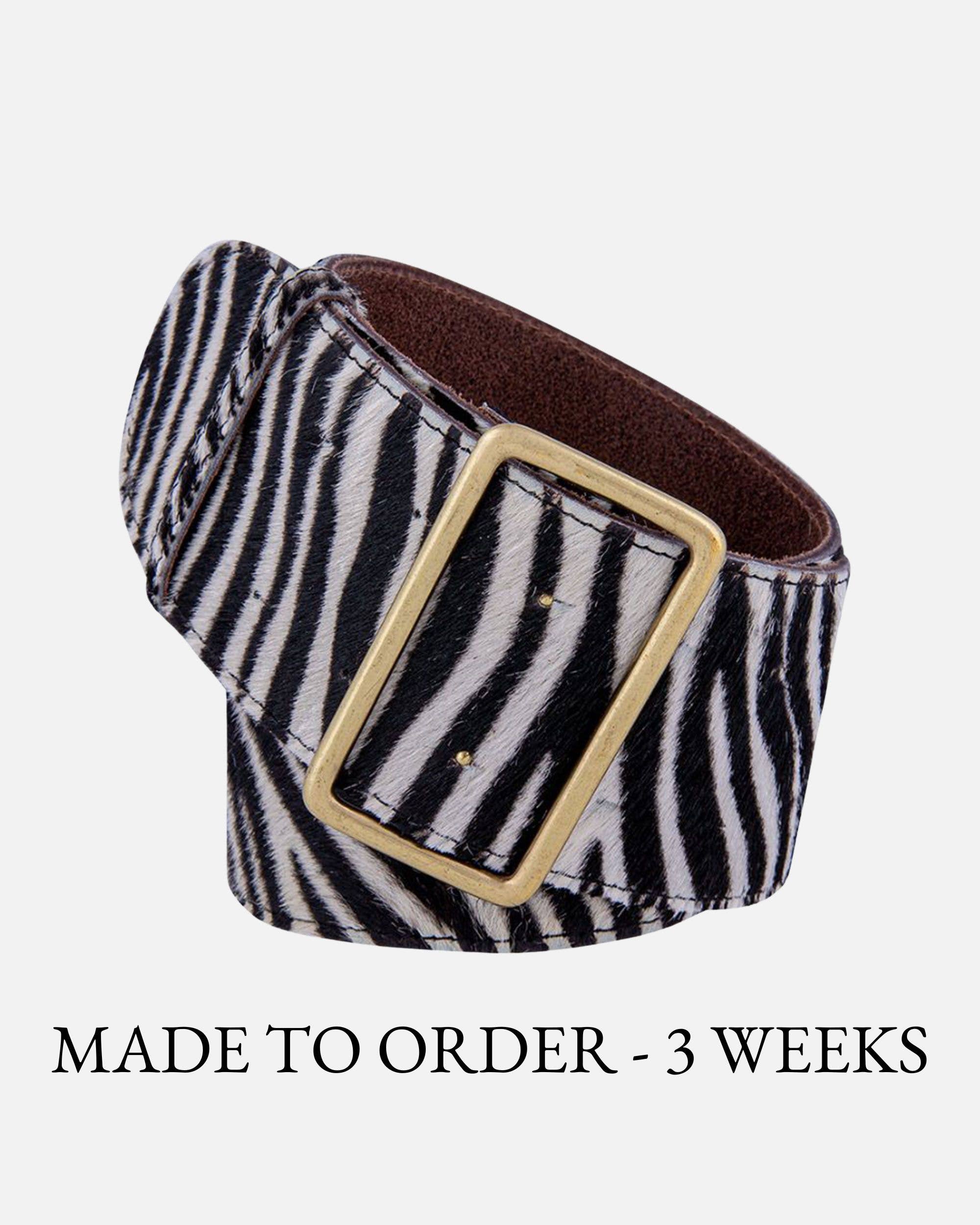 Amsterdam Heritage Leather Belts, Bags, Jackets & Apparel - Wholesale Belt - Women's - MADE TO ORDER Lori | Wide Animal Print Leather Belt Women5