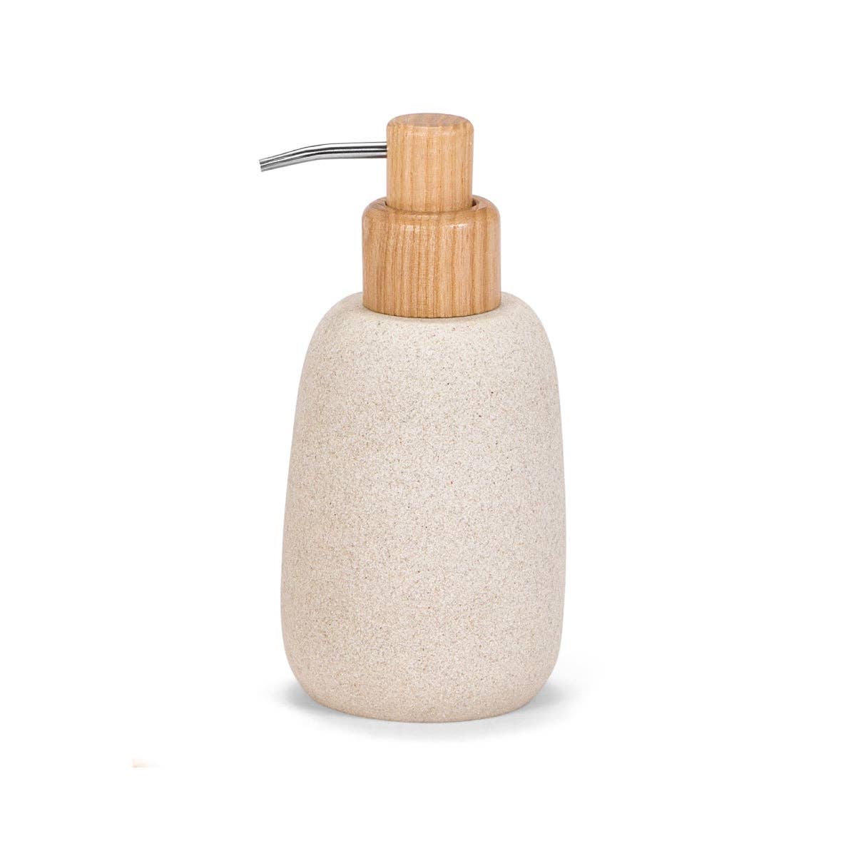 Andrea House - Wholesale Soap Dispenser - Beige sandstone bathroom dispenser0