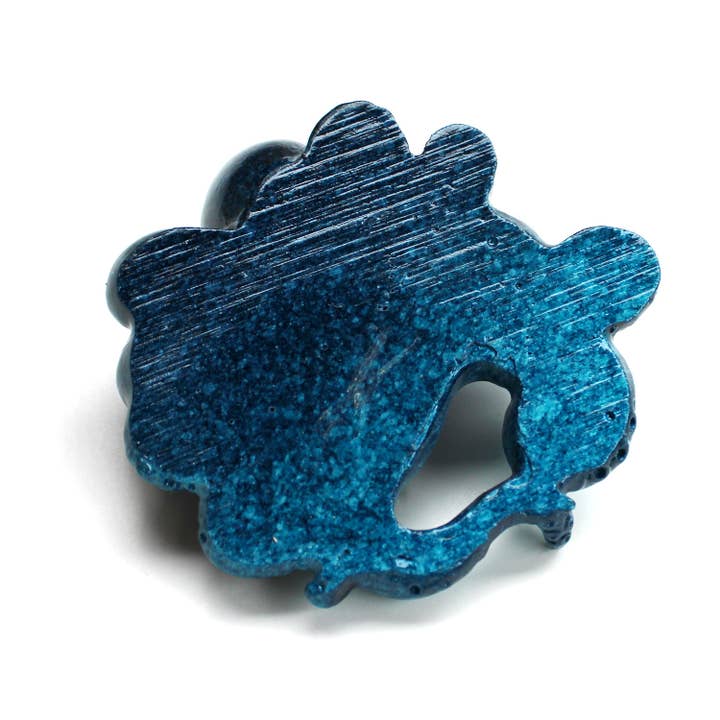 California Seashell Company - Wholesale Decorative Figurine - Mini Blue Octopus 3" Resin Figurine2