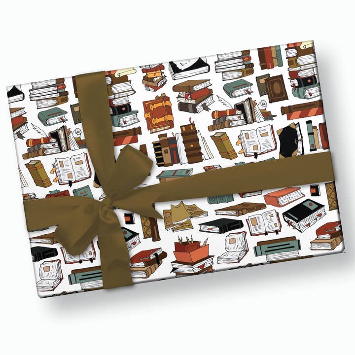 Stesha Party - Wholesale Flat Wrap - Book Themed Gift Wrapping Paper4