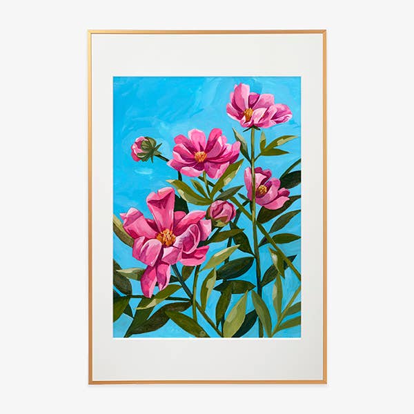Peonie - Stampa in Gouache per la vendita all'ingrosso da parte di Lovely Lark