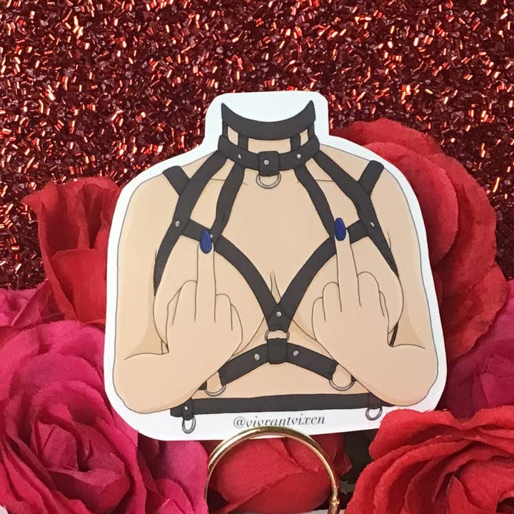 Vivrant Vixen - Wholesale Sticker - BDSM Adult Die Cut Vinyl Sticker, Sex Positive Art