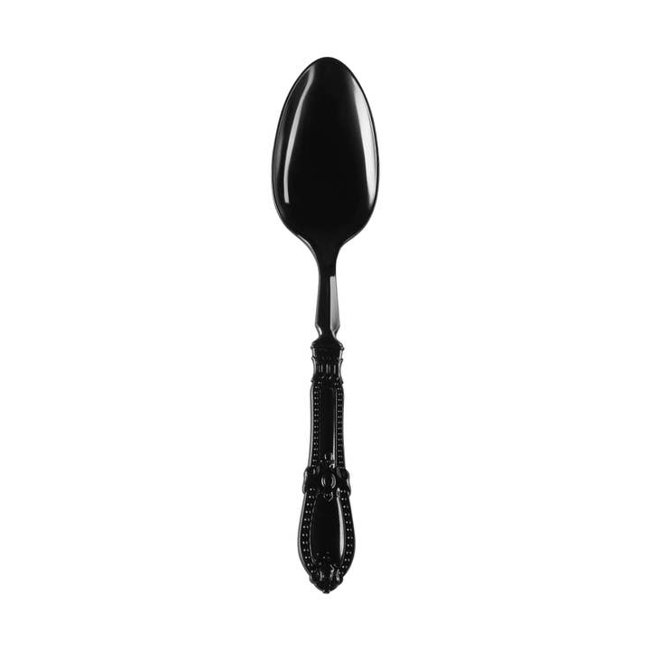 Black Baroque Disposable Plastic Dinner Spoons - 480 pcs for wholesale by Smarty had a Party