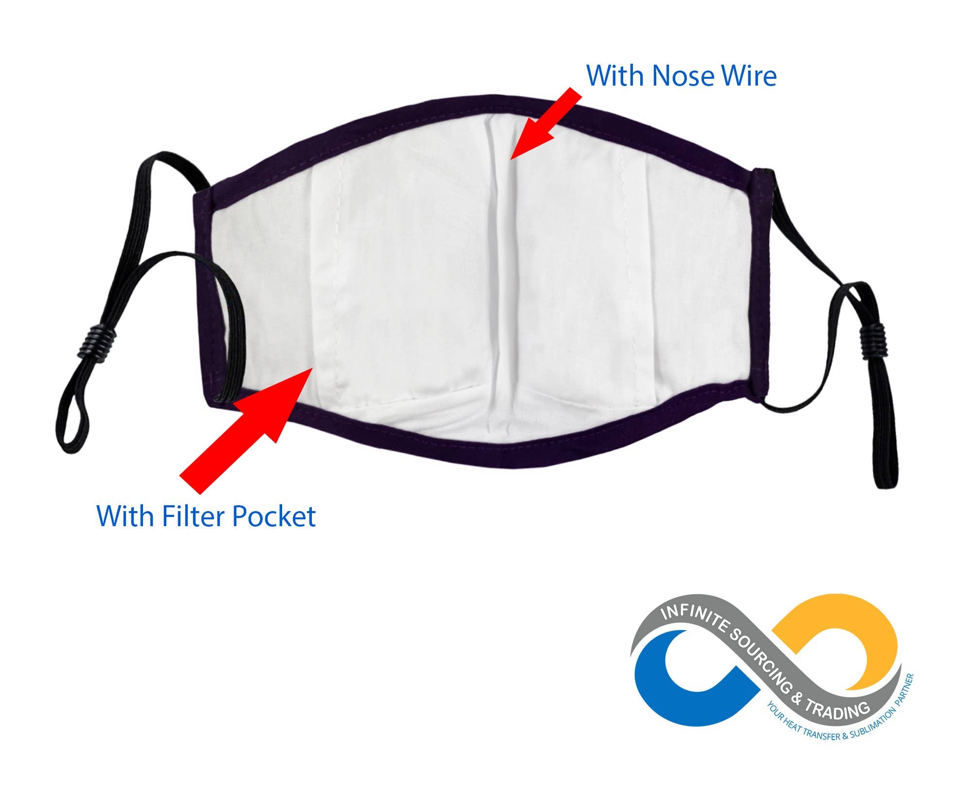 Infinite Sourcing & Trading LLC. - Wholesale Protective Face Mask/Shield - Reusable/Washable Cotton Face Mask, Solid Color Face Mask19