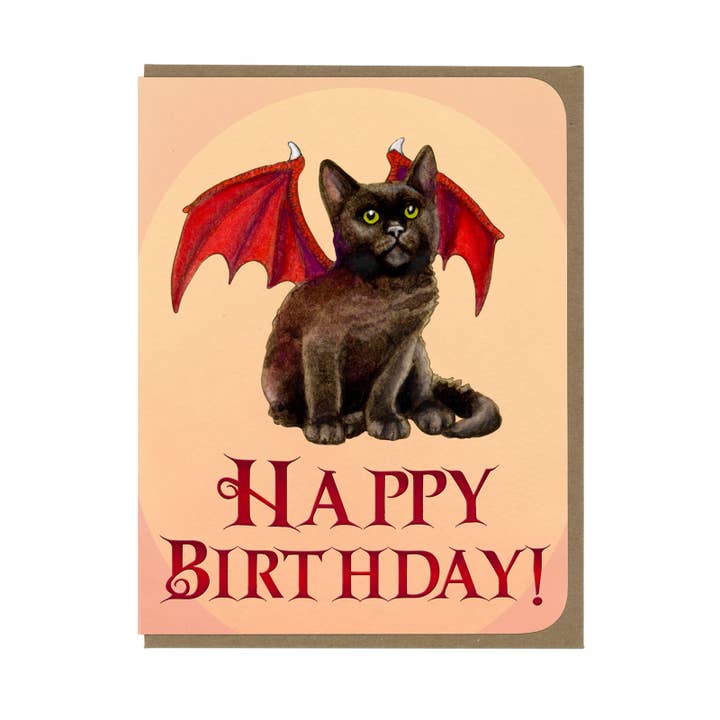 FØDSELSDAG - Dragekilling - Kort for engroshandel hos Amy Rose Moore Illustration