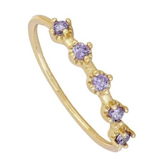 Zazz Lila ring voor wholesale door JEWELS BY AGATHE