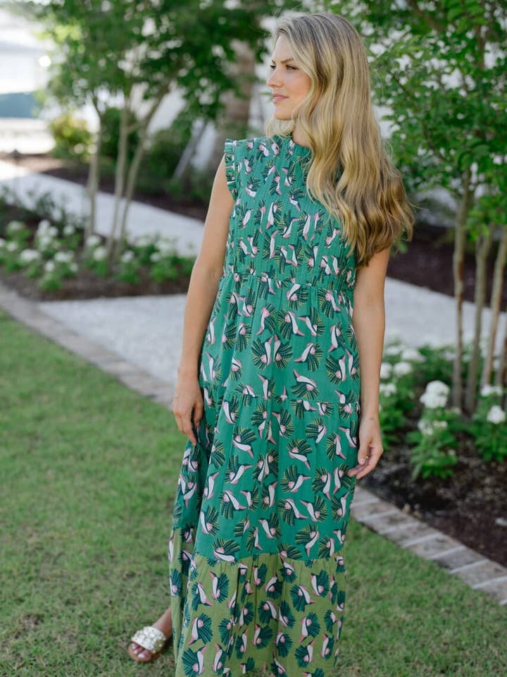 Vestido Maxi Clara - Verde Jade para venta al por mayor de Briton Court