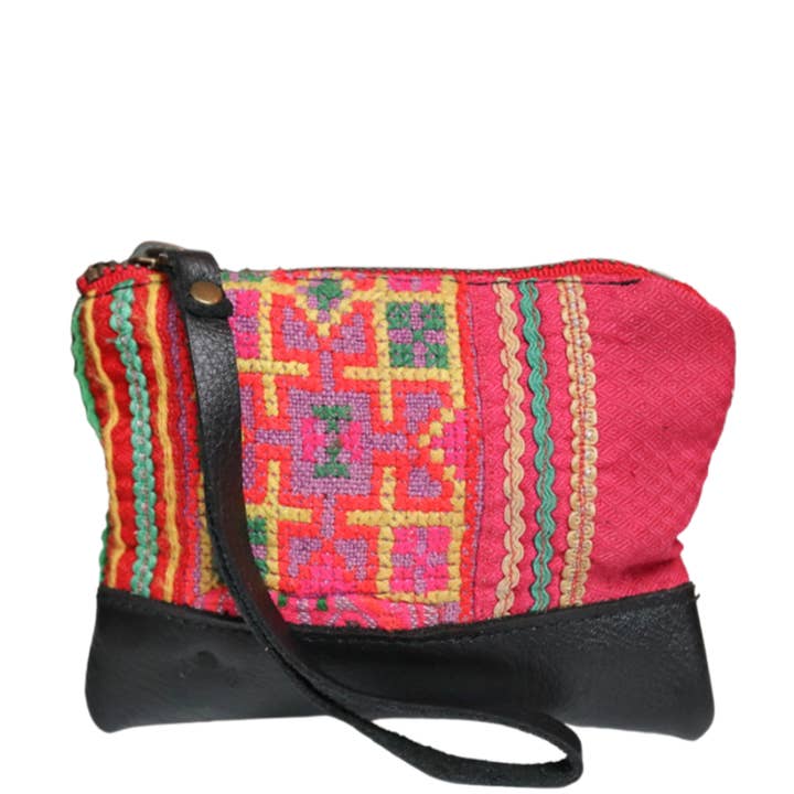 Fiona Coin Pouch in Black Leather for wholesale by Vaalbara