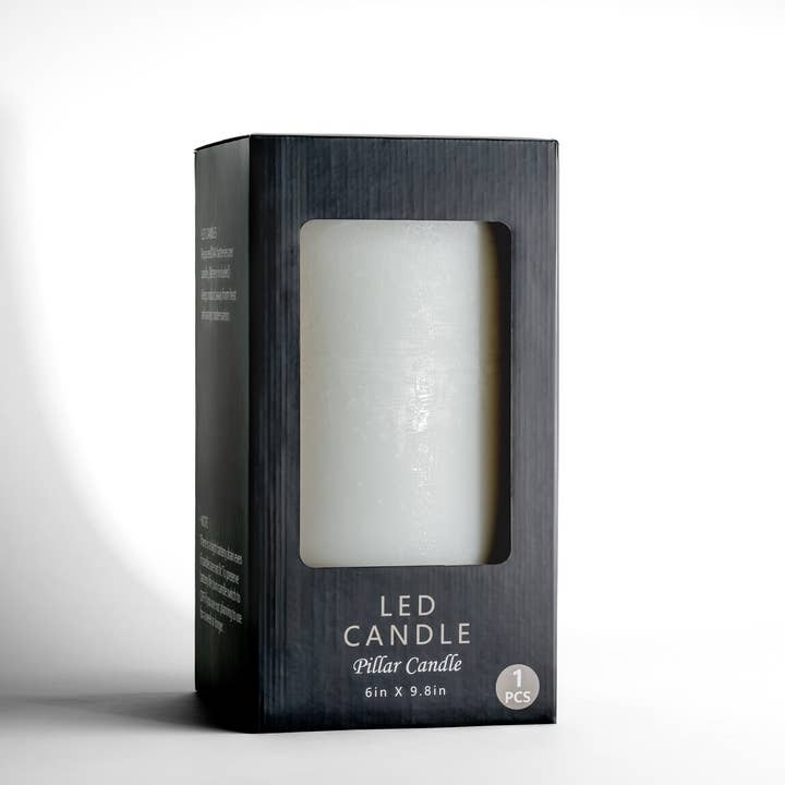 3 wick Large White Flameless Candle for wholesale on Faire4