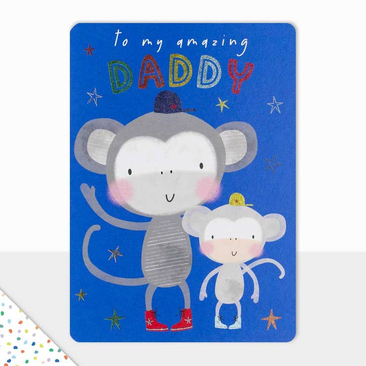 Goodies Amazing Daddy Monkeys for wholesale by Laura Darrington Design Ltd