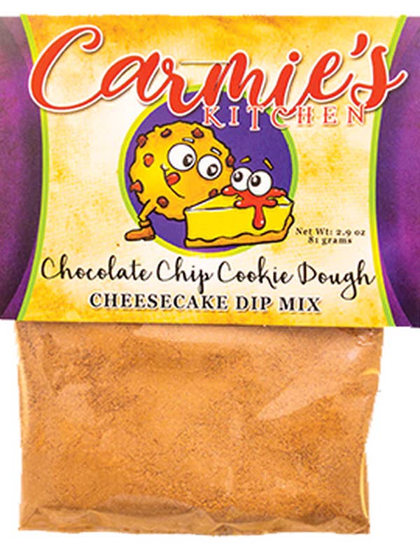 Chocolate Chip Cookiedough Cheesecake Dip for wholesale by Carmie's Kitchen