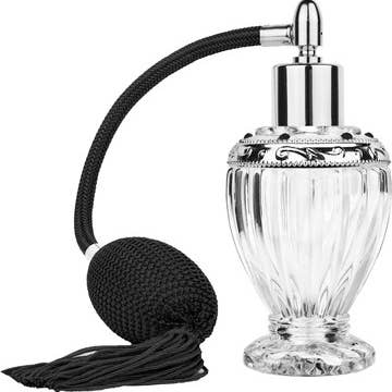 Best Bottles - Wholesale Perfume/Eau de Toilette - Diva Bottle with Tasseled Bulb Sprayer & Jeweled Ring - 46ml3