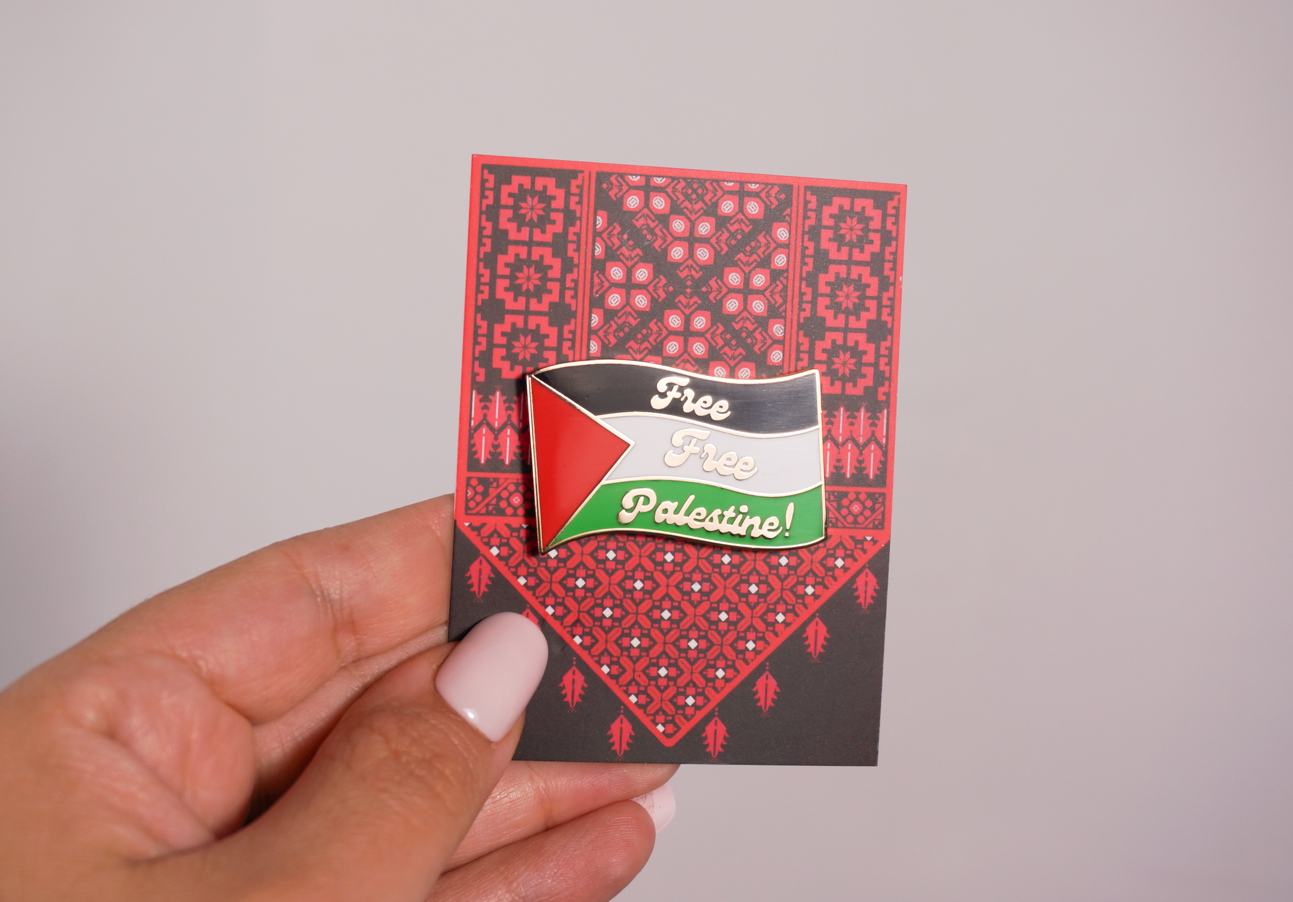 Stitch4pali - Wholesale Lapel Pin/Button - Palestinian Flag Enamel Pin Free Palestine Pin3